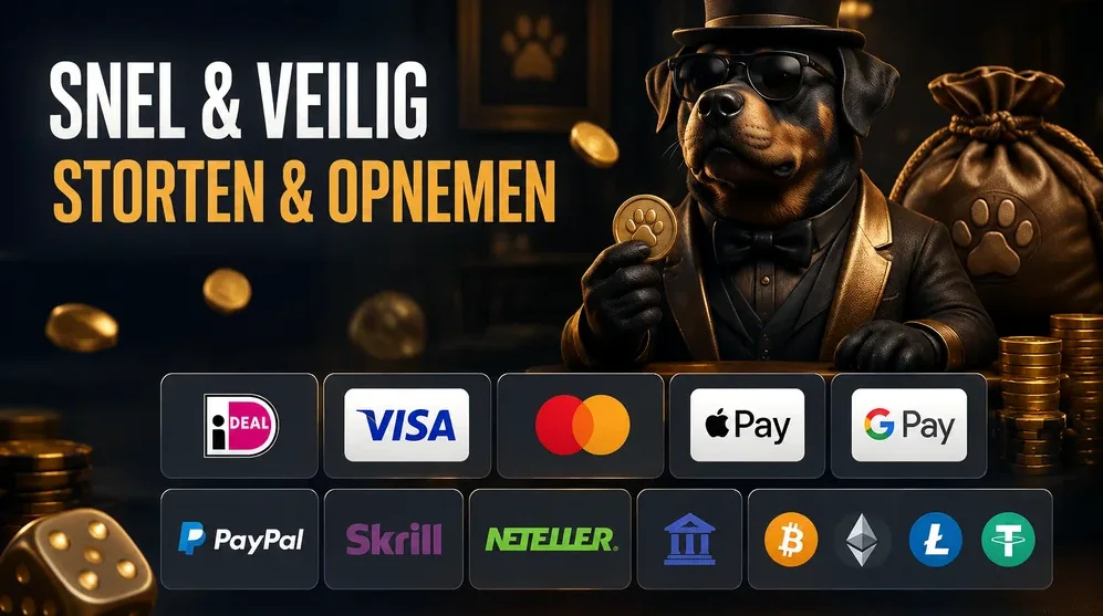 iDEAL, Visa, crypto logo's naast elkaar